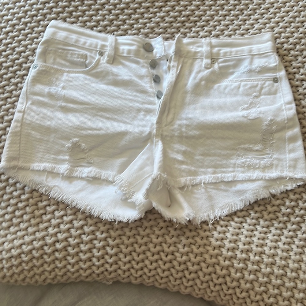 BlankNYC White Denim Shorts